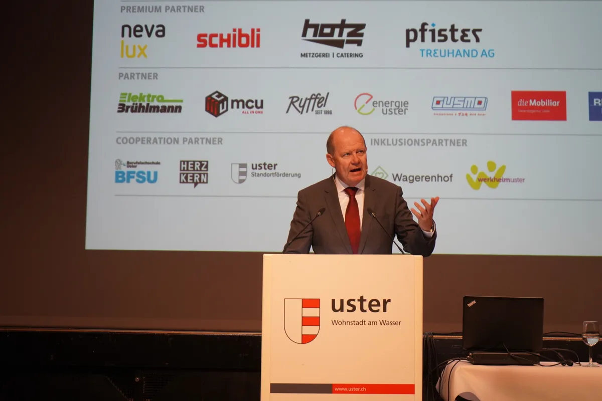 Klartext in Uster: Valentin Vogt, Präsident des Schweizerischen Arbeitgeberverbandes, war Gast am WFU Top Event.