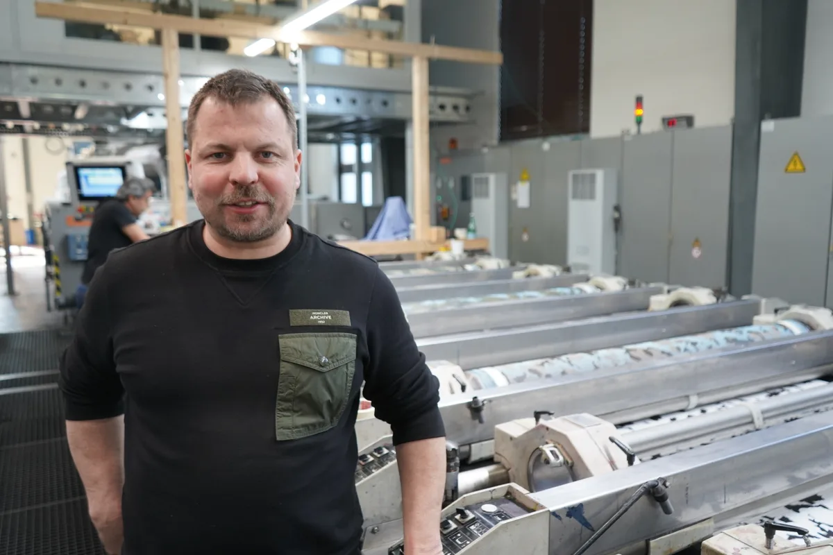 Urs Schellenberg, Inhaber der gleichnamigen Textildruckerei in Fehraltorf.
