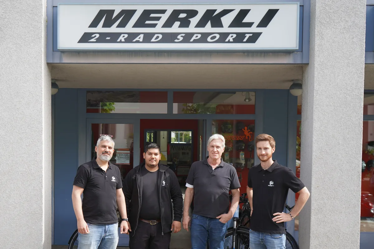 Nachfolge geglückt (v.l.): Gabriel Barroso, Dave Berisha, Markus Merkli und Sergio Tresch.