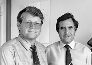 24297653-4 Machten sich 1964 selbständig: die Gründer Hans Reichle (links) und Renato De-Massari.