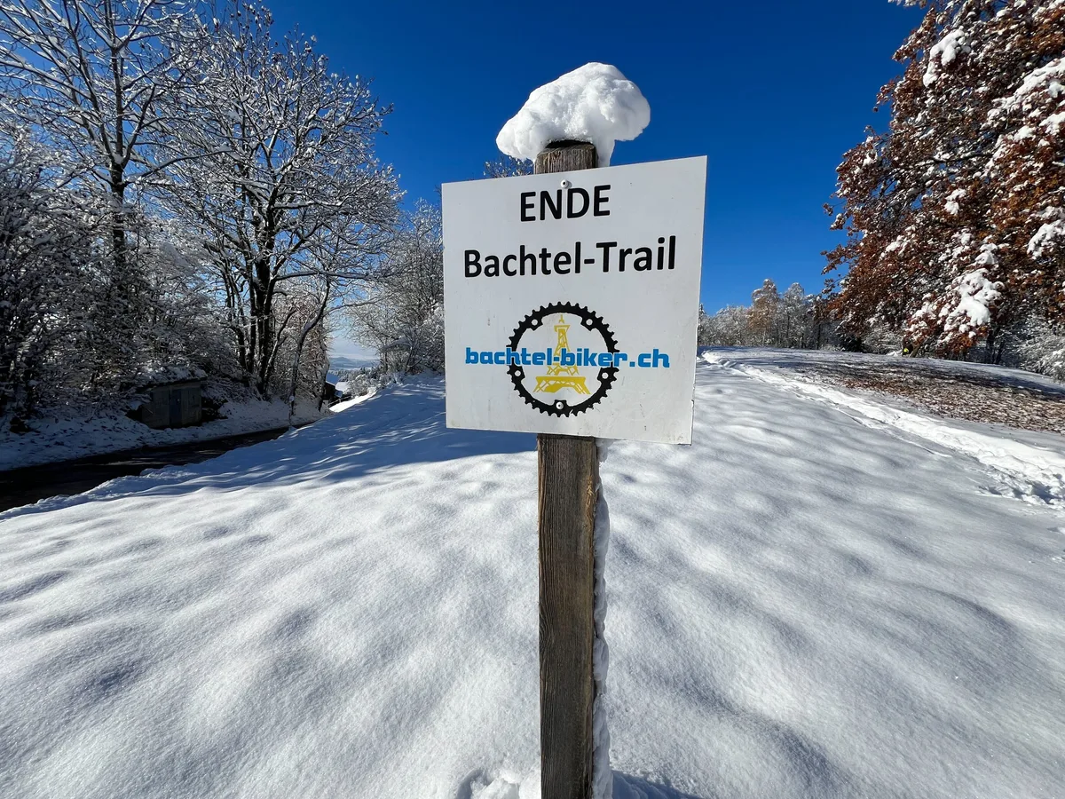 Aber irgendwann ist auch die schönste Strecke zu Ende. Lanlauf-Loipe am Bachtel
