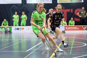 Laupens Alena Holst (links) gegen Michelle Schär. Laupens Alena Holst (links) gegen Michelle Schär.