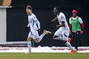 Der Oberländer Dominik Schwizer jubelt über ein Torerfolg mit Lausanne-Sport. Der Oberländer Dominik Schwizer jubelt über ein Torerfolg mit Lausanne-Sport.
