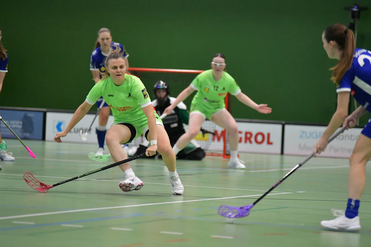 13846534-5 Yara Hofmann und der UHC Laupen wehrten sich in Zug zwei Drittel lang erfolgreich.