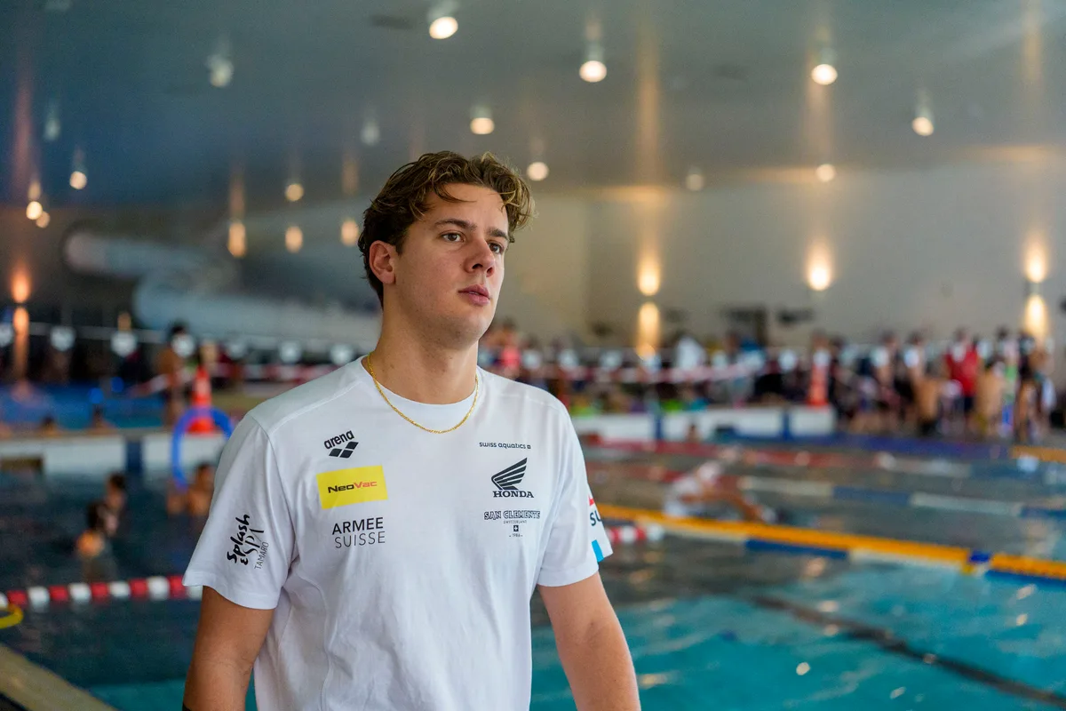 Noe Ponti vom SC Uster an den Kurzbahn Schweizermeisterschaften im Schwimmen am Samstag, 15. November 2025, in Uster. (KEYSTONE/Patrick B. Kraemer) Noe Ponti vom SC Uster an den Kurzbahn Schweizermeisterschaften im Schwimmen am Samstag, 15. November 2025, in Uster. (KEYSTONE/Patrick B. Kraemer)