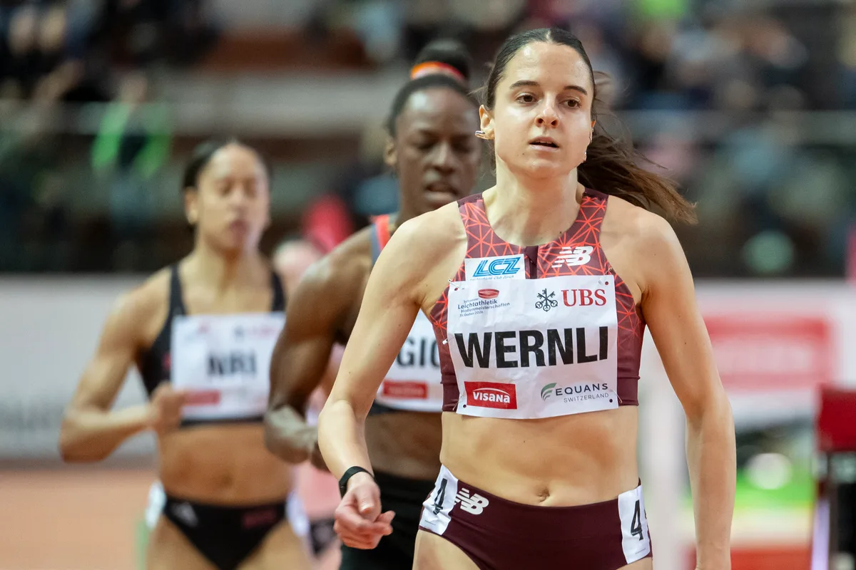 29274191-8 Lena Wernli auf dem Weg zum Titel an der Hallen-SM im März - die Laupnerin läuft lieber draussen.