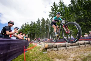 Nicole Koller am Weltcup-Rennen in Nove Mesto. Nicole Koller am Weltcup-Rennen in Nove Mesto.