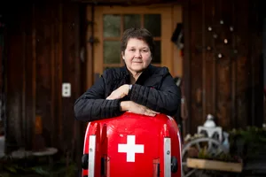 28670918-2 Katharina Maag bei sich zu Hause