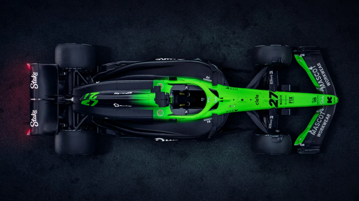 … von oben … Sauber C45, Saison 2025