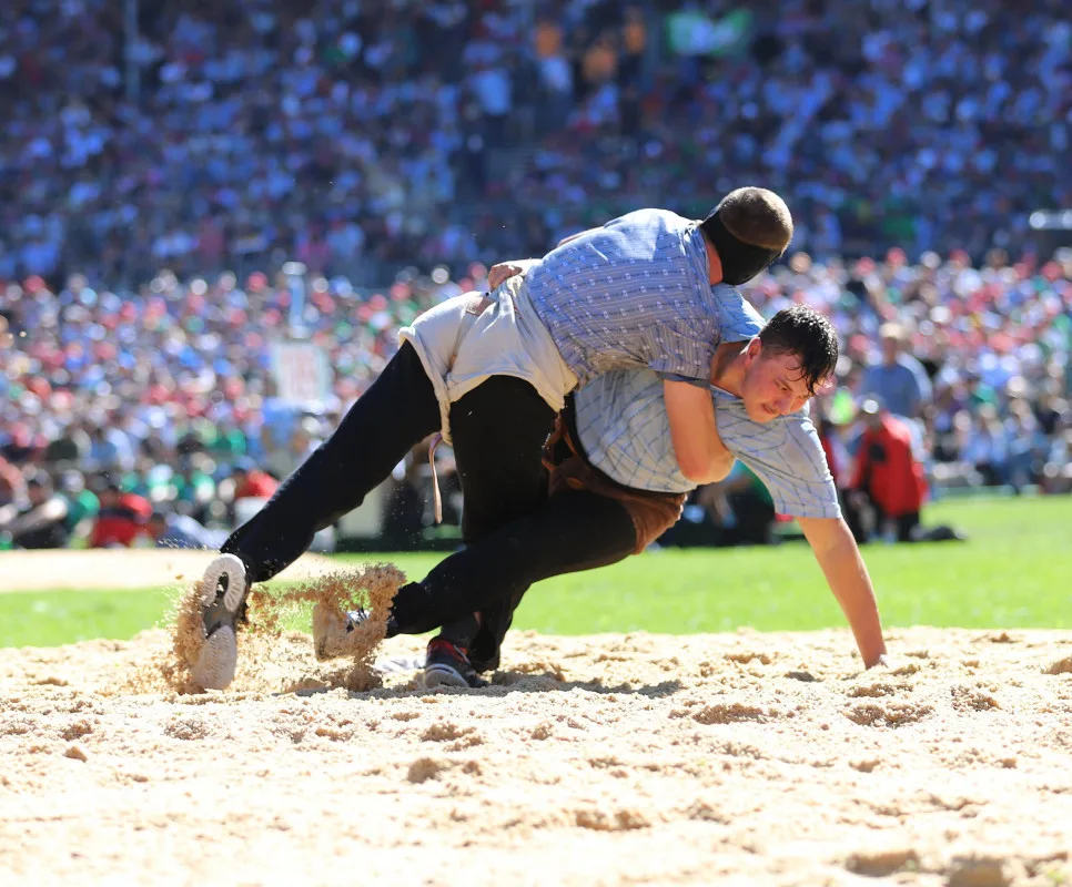 Zwei Schwinger duellieren sich