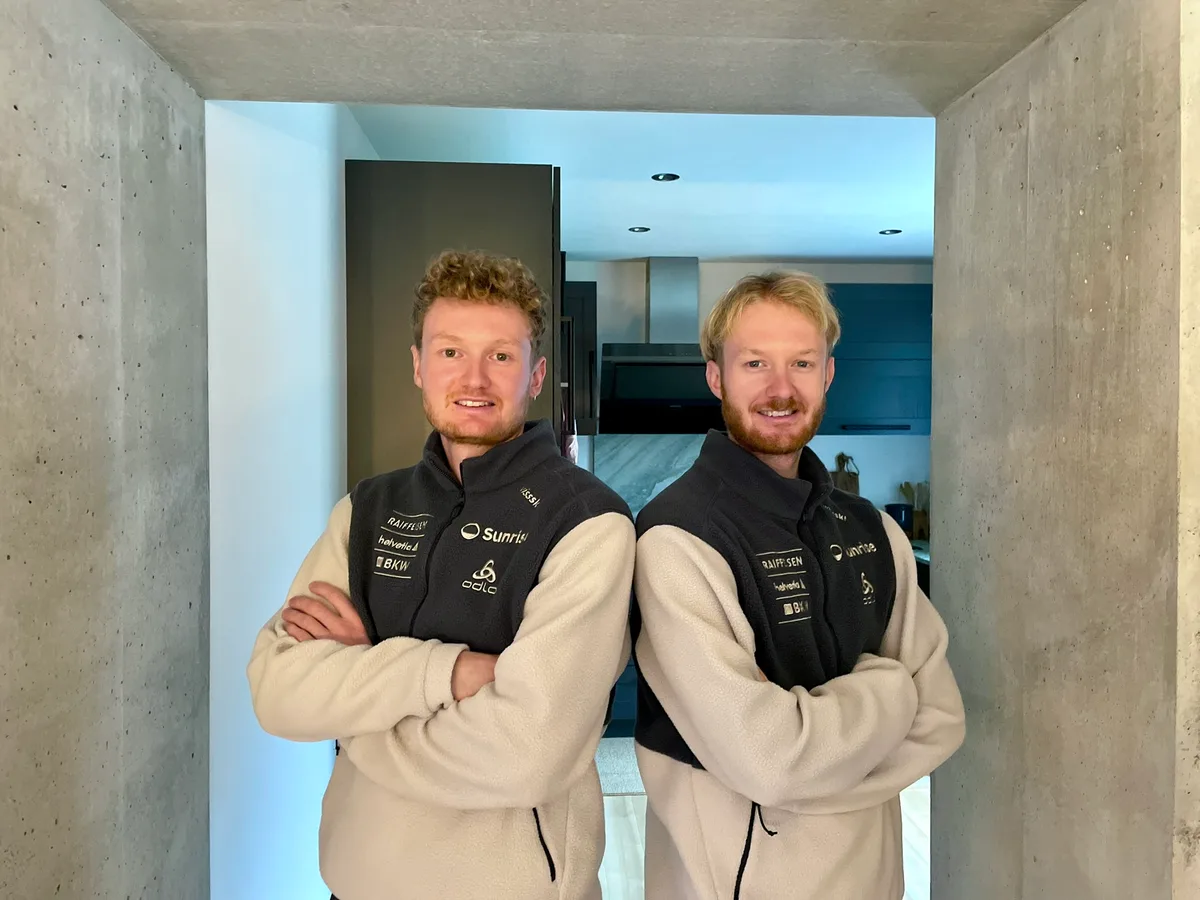 Sebastian und Gion Stalder in ihrer Residenz in Alvaneu Bad