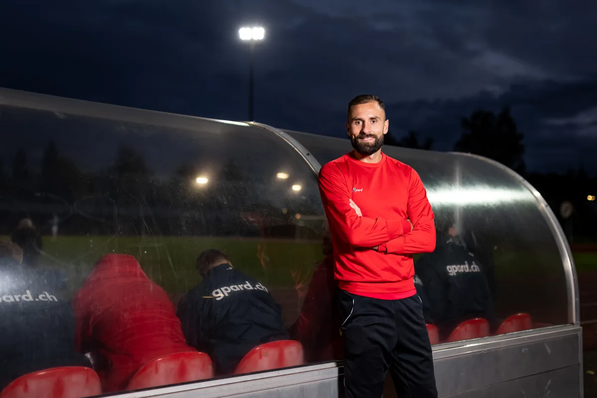 Granit Lekaj, Kapitän FC Winterthur, auf dem Buchholz.