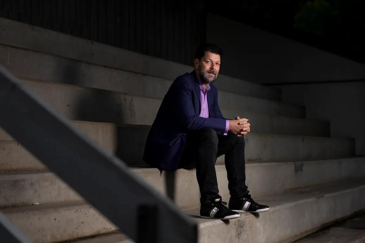 Sandro Stroppa, Präsident der Amateur-Liga im Schweizerischen Fussballverband, im Eselriet.