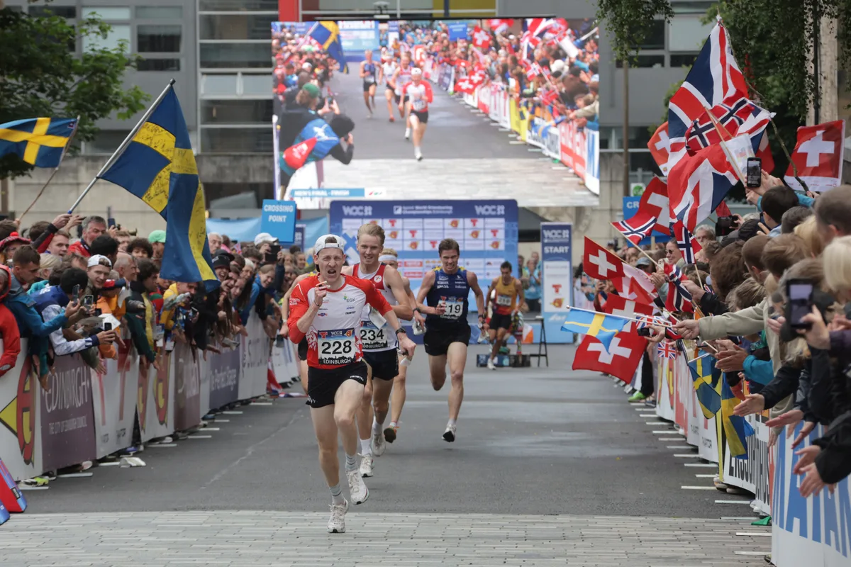 Der Ustermer Orientierungsläufer Riccardo Rancan auf den letzten WM-Metern. Zieleinlauf