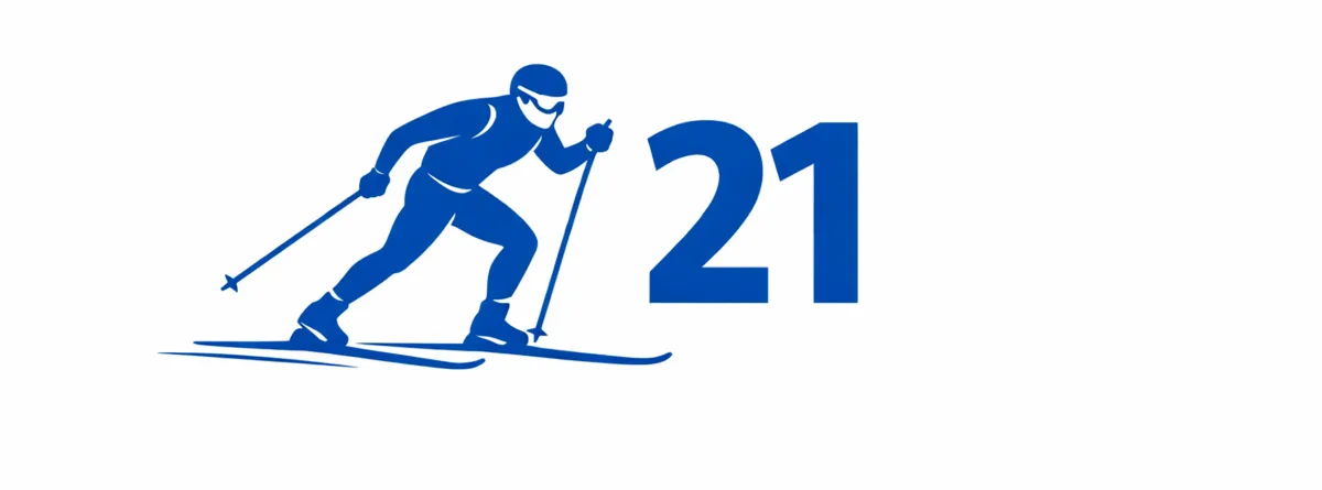 Ein Piktogramm einer Sportart und eine Zahl