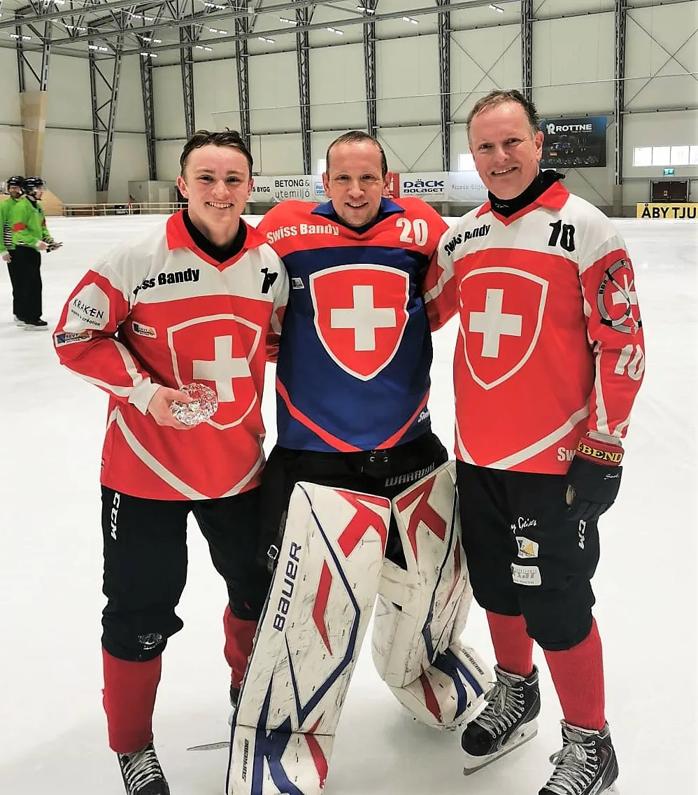 11263384-3 Gian Luca Beeler (l), Erich Beeler und Martin Carlsson