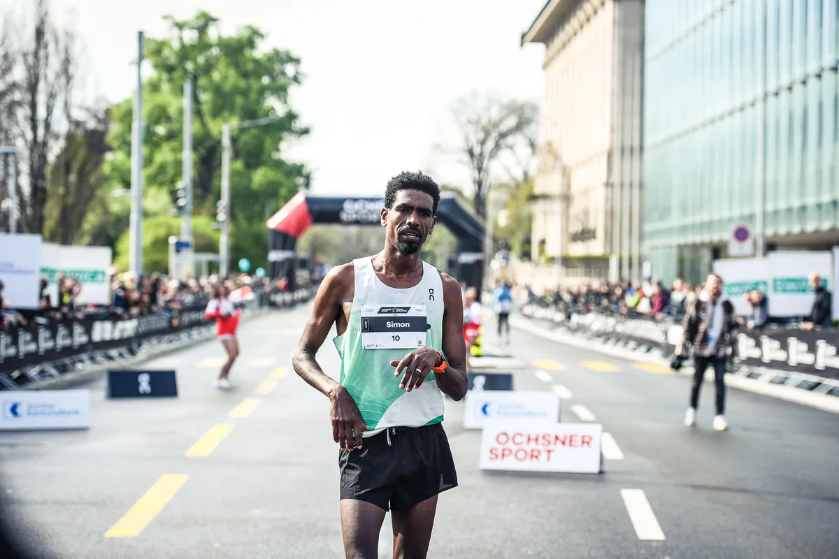 Der Ustermer Simon Tesfay hat 2016 den Greifenseelauf das bisher einzige Mal gewonnen. Simon Tesfay am Zürich Marathon 2023