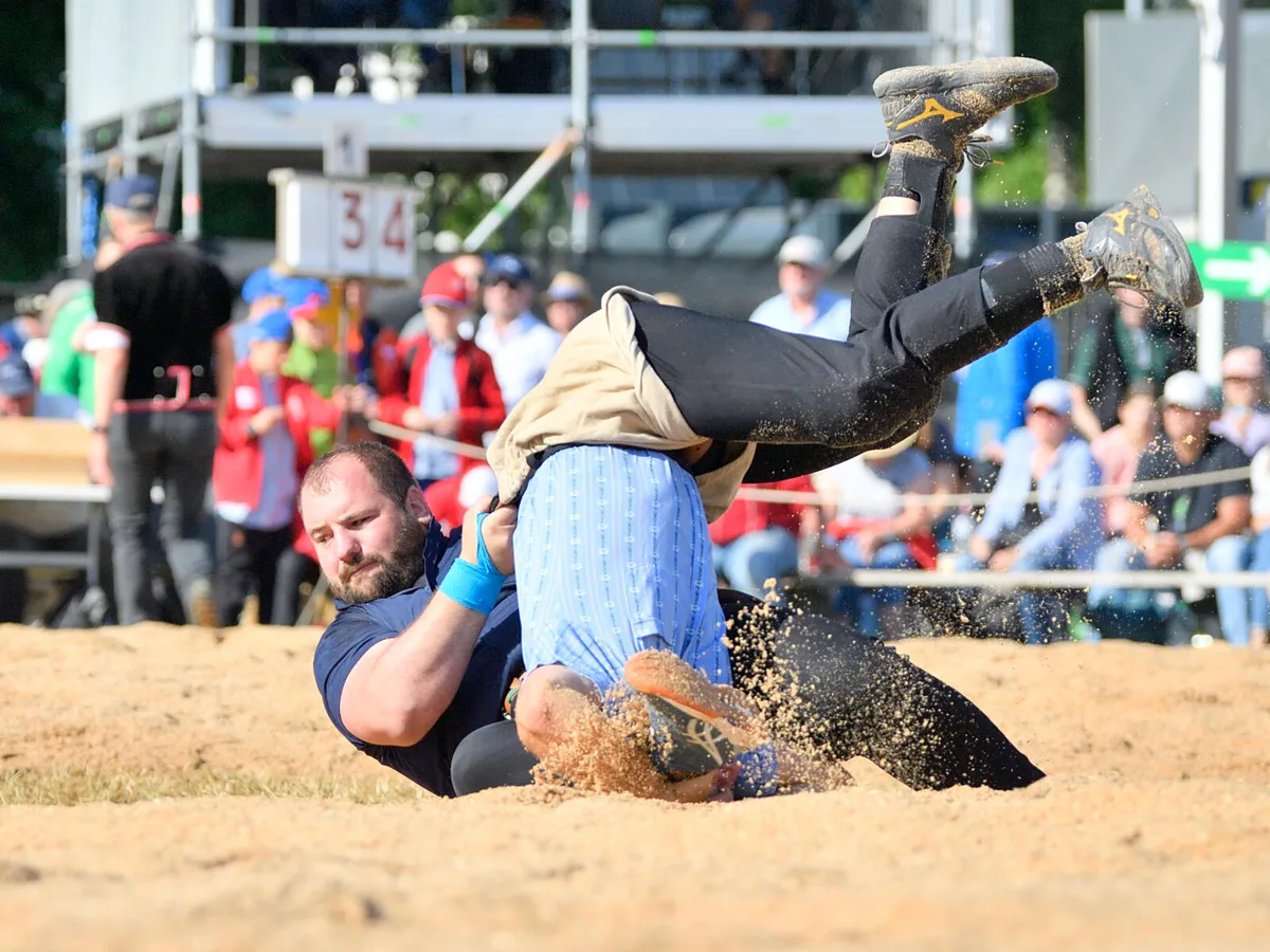 Kantonales Schwingfest 2025, Fabian Kindlimann gegen Marco Good