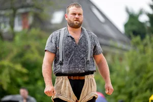 Roman Schnurrenberger beim Bachtelschwinget 2025 in Hin Roman Schnurrenberger beim Bachtelschwinget 2025 in Hin