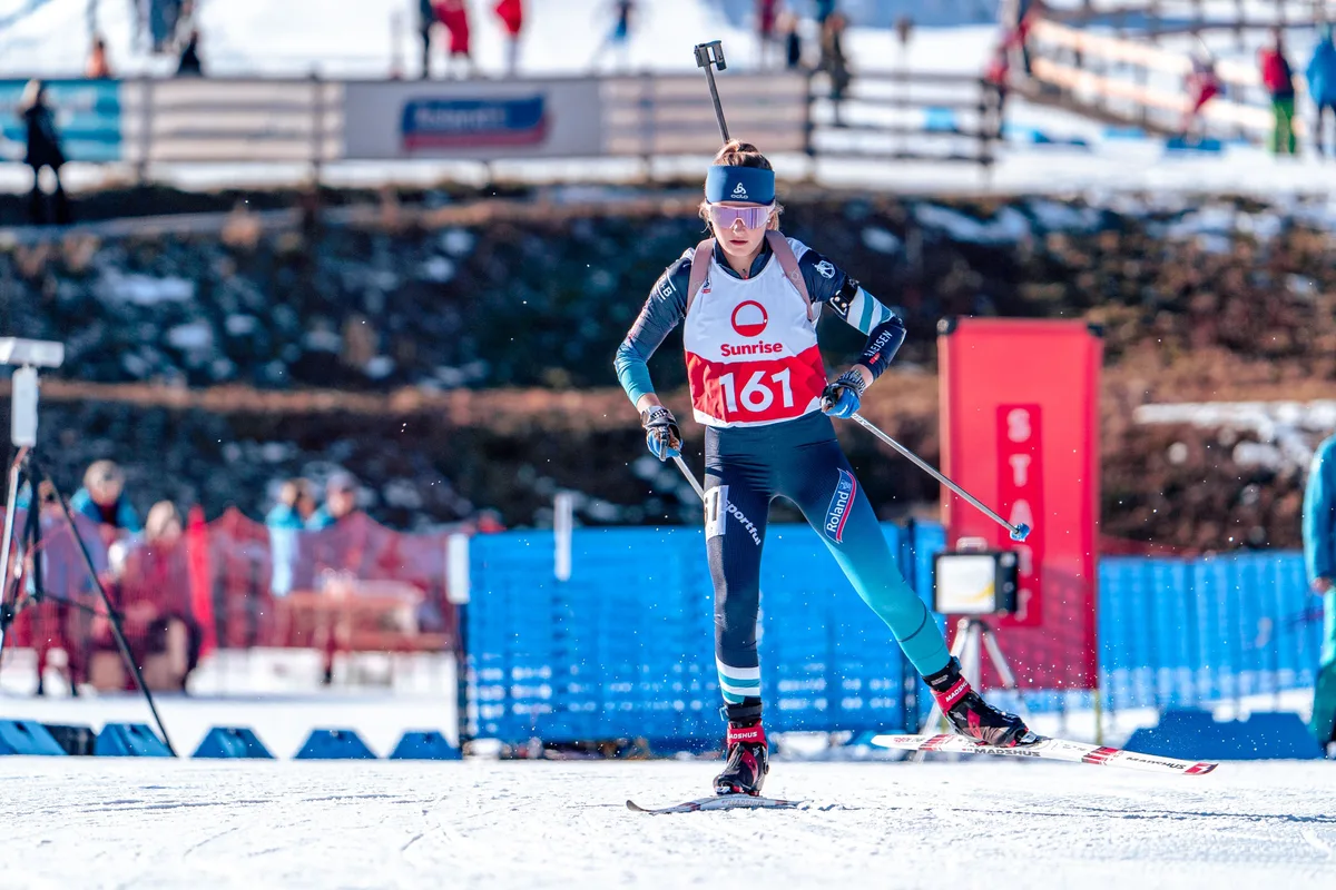 Die Dürntner Biathletin Emma Kaufmann nimmt am EYOF 2023 teil.