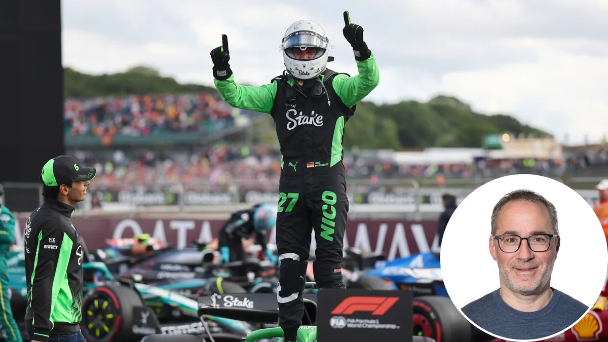 Nico Hülkenberg feiert seinen Podestplatz