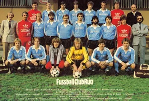 Das Team des FC Rüti in der Nationalliga B Das Team des FC Rüti in der Nationalliga B