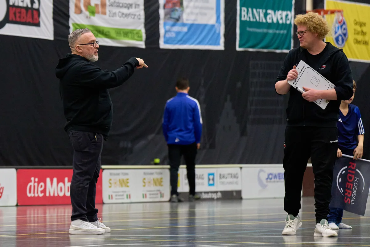 Frauen GF L-UPL Gruppe 1 Runde 17 2023/24 11.02.2024, MZH Schwarz Rüti ZH Giovanni Marti, Thomas Appenzeller