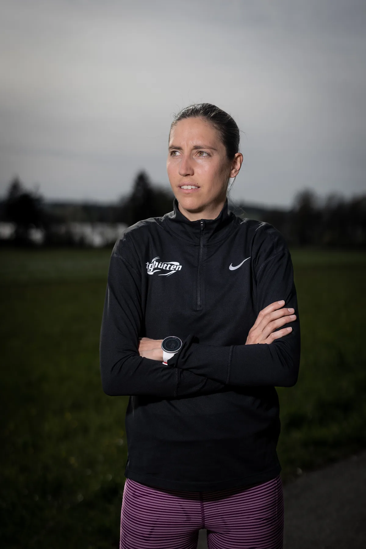 Fabienne Schlumpf im Training beim Pfäffikersee, Römerkastell. Fabienne Schlumpf im Training beim Pfäffikersee, Römerkastell.