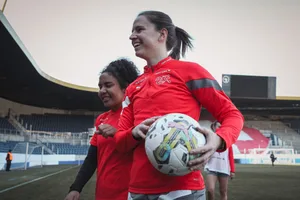 12858876-1 Naomi Megroz, Fussball-Nationalspielerin aus Greifensee.