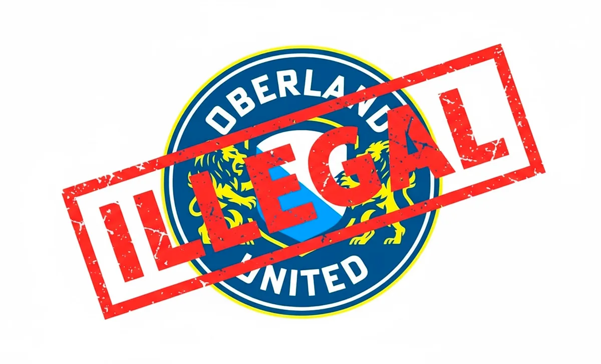 Der FC Oberland United darf sein Logo nicht mehr benutzen. 