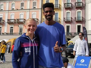 22113735-3 Michelle Schaub und der Ustermer Simon Tesfay.