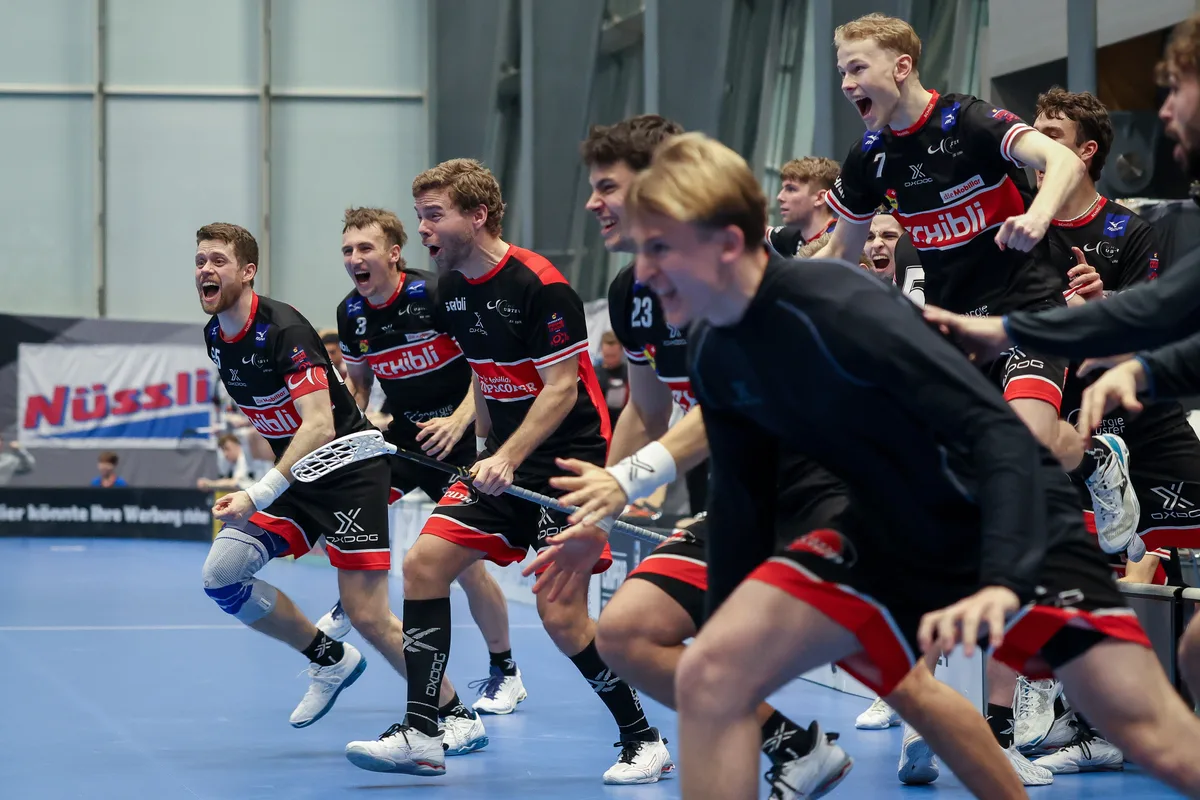 Jubel von Uster nach dem Einzug in die Playoffs.