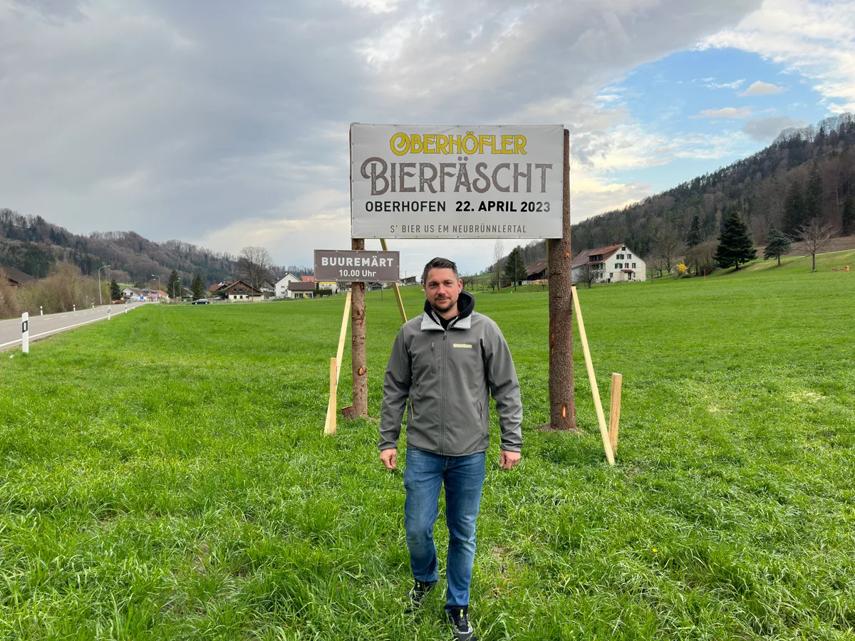 Michi Hediger hat viel Zeit in die Organisation des Bier-Fests in Oberhofen investiert. Michi Hediger hat viel Zeit in die Organisation des Bier-Fests in Oberhofen investiert.