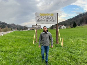 Michi Hediger hat viel Zeit in die Organisation des Bier-Fests in Oberhofen investiert. Michi Hediger hat viel Zeit in die Organisation des Bier-Fests in Oberhofen investiert.