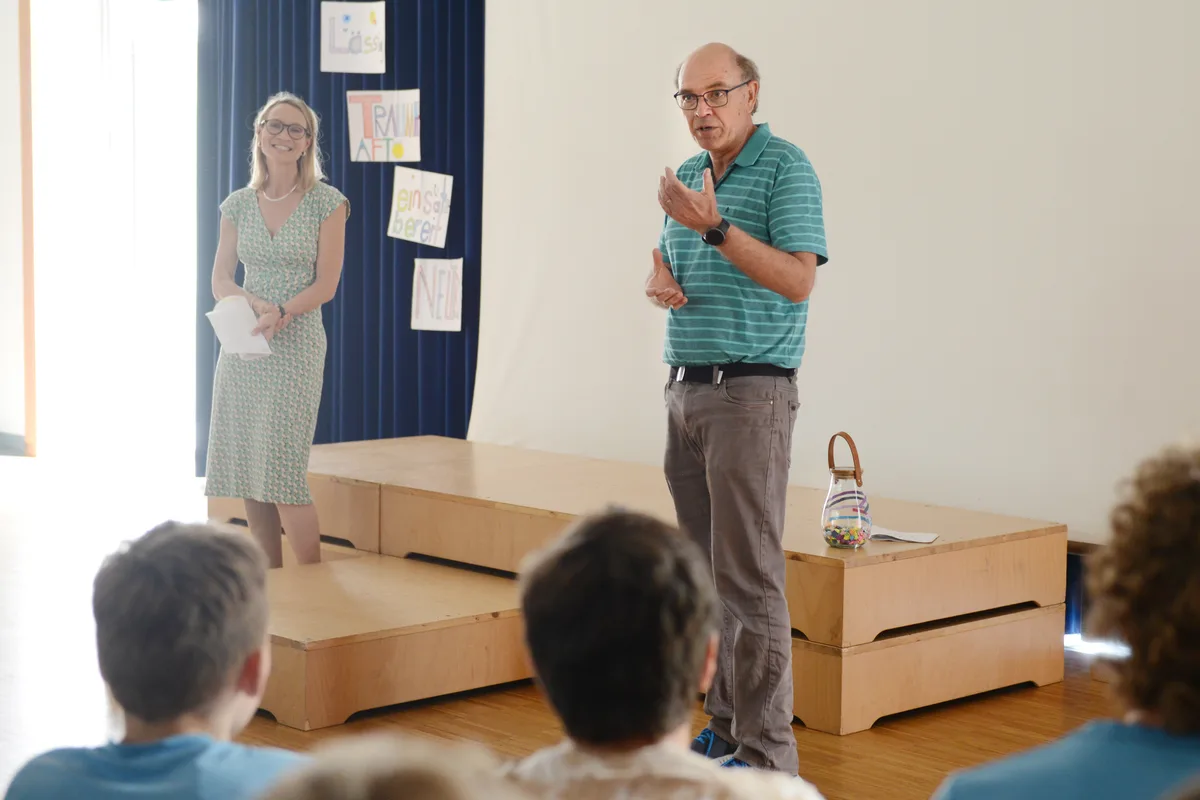 Beat Spaltenstein bei seiner Verabschiedung im Turbenthal