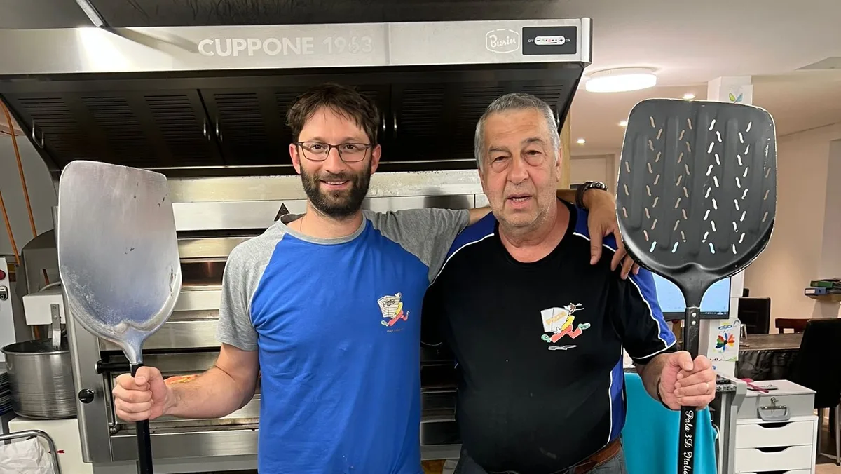 Gabriel Prandi (links) hat das Pizza-Handwerk von seinem Onkel Giuseppe Wagner gelernt. Gabriel Prandi (links) hat das Pizza-Handwerk von seinem Onkel Giuseppe Wagner gelernt.