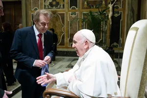 Felix Caduff bei seiner Audienz bei Papst Franziskus. Felix Caduff bei seiner Audienz bei Papst Franziskus.