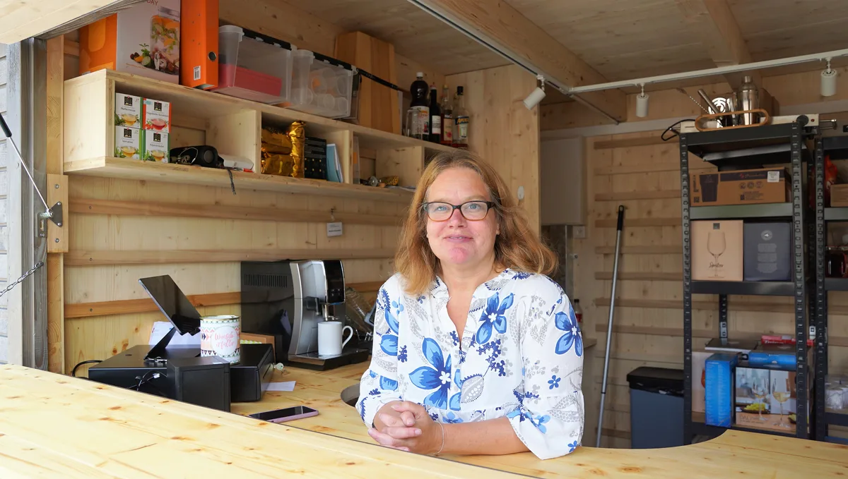 Kirchenpflegepräsidentin Monika Di Benedetto ist stolz auf den neuen Kirchenpark