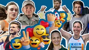 28782204-4 Bildcombo diverse Sportler und Emojis