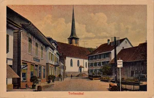 31379977-5 Die Aufnahme zeigt die Einfahrt in den Kirchenrank um 1900.