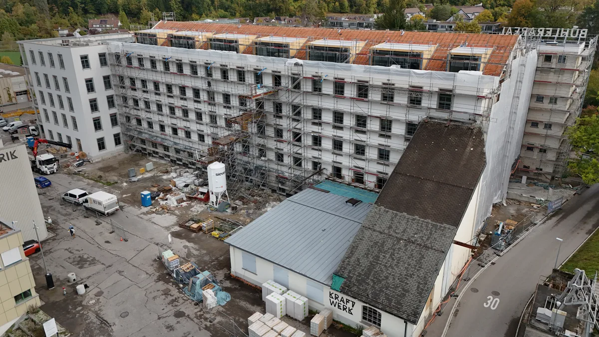 14002525-2 Heute Grossbaustelle, morgen Wohnquartier: Das Bühler-Areal in der Mülau wird derzeit umgenutzt.