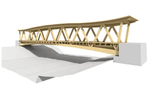 13126975-2 So wird die Brücke aussehen, die künftig die beiden Tössufer bei Dillhaus miteinander verbindet.