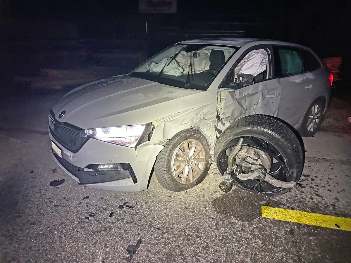 Beim Unfall wurde niemand verletzt.