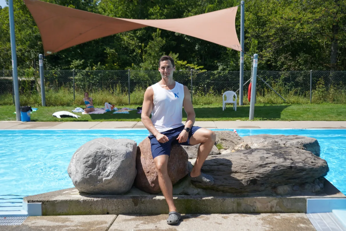 Betriebsleiter der Badi Neuguet, Victor Wunderlin.