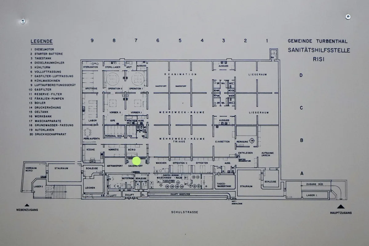 Das Schaudepot war früher eine Sanitätshilfsstelle. Das Schaudepot war früher eine Sanitätshilfsstelle.