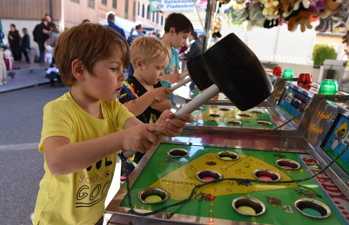 Die jüngeren Besucherinnen und Besucher kamen auf ihre Kosten. Am Freitag und Samstag, 4. und 5. April 2025, fand in Bauma der Frühlingsmarkt statt. Fotos von Mirjam Müller.