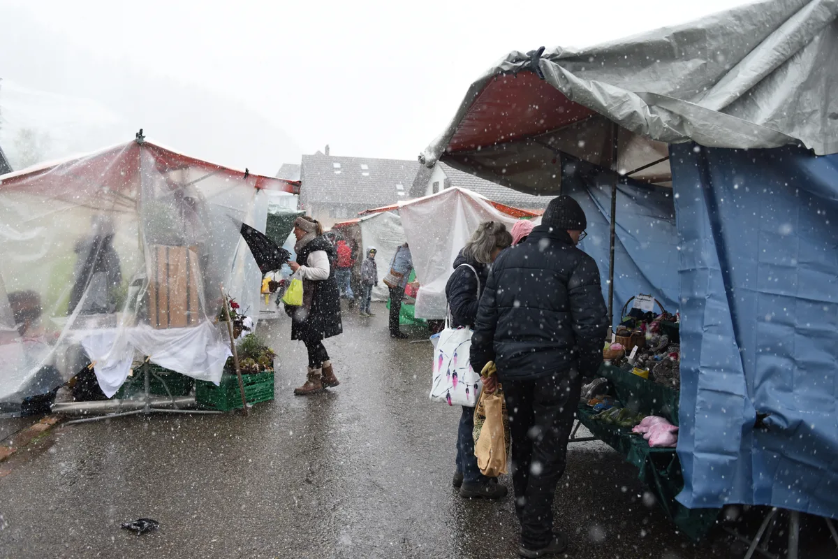 Am 20. April 2024 fand in Fischenthal der Frühlingsmarkt statt. Fotos von Mirjam Müller