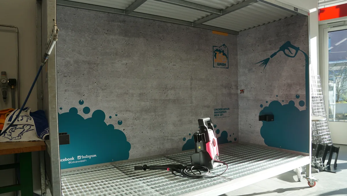Fahrrad-Waschanlage