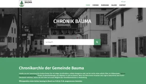 25598628-6 Die Website des Chronikarchivs in Bauma kommt im neuen Kleid daher - und will benutzerfreundlicher sein.