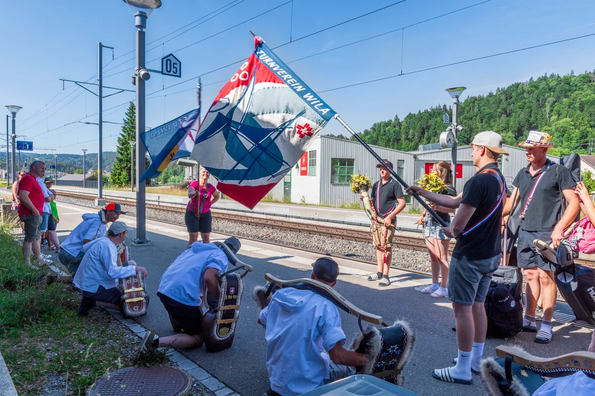 Der Turnverein Wila wurde nach dem Wochenende am Eidgenössischen Turnfest in Lausanne ehrenvoll empfangen.